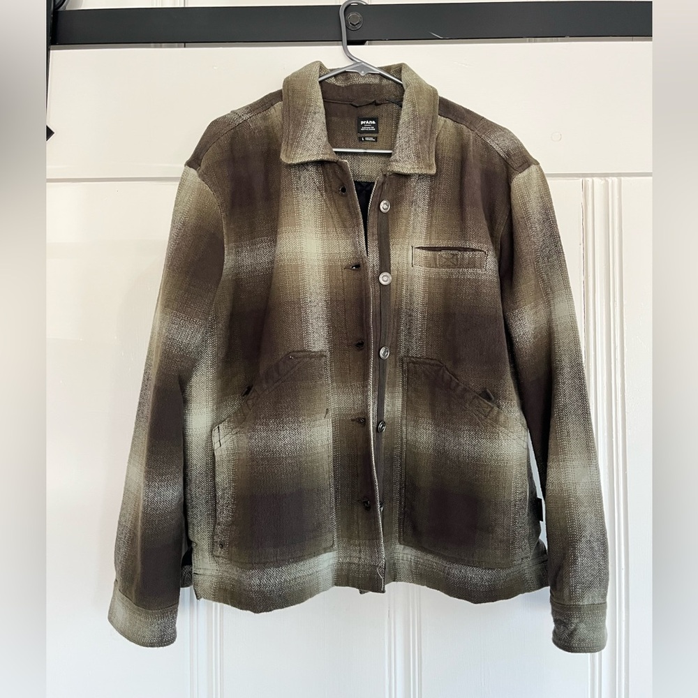Prana Flannel Jacket, brand New, Size Large